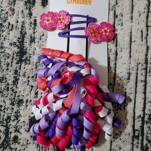 Gymboree Island Spice Hair Snap Clips 1 curly ponytail Size 3 4 5 6 7 8 NWT